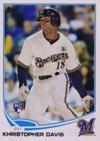 2013 Topps #360 Khristopher Davis Baseball Card