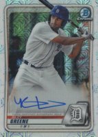 2020 Bowman Chrome Mega Box Autographs #BMARG Riley Greene Baseball Card