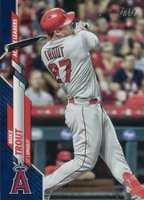 2020 Topps Update #U292 Mike Trout Royal Blue Baseball Card