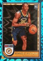 2022 Panini NBA Hoops #236 Bennedict Mathurin Teal Explosion Basketball Card
