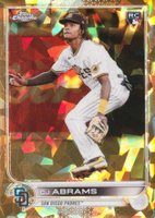 2022 Topps Chrome Update Sapphire Edition #34 CJ Abrams Gold Baseball Card