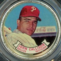 1964 Topps Coins #50 Johnny Callison Baseball Card
