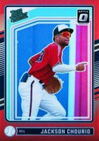 2024 Panini Donruss #193 Jackson Chourio Optic-Red Baseball Card