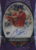 2018 Topps Tribute Tribute to the Moment Autographs #TTMRD Rafael Devers Purple Baseball Card