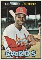 1967 Topps #285 Lou Brock Baseball Card