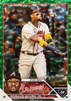 2023 Topps #150 Ronald Acuna Jr. Green Foil Baseball Card
