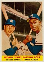 1958 Topps #418 World Series Batting Foes Baseball Card