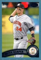 2011 Topps Pro Debut #196 Bryce Harper Blue Baseball Card