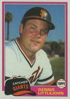 1981 Topps #561 Dennis Littlejohn Baseball Card