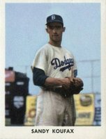 1955 Golden Stamps Brooklyn Dodgers # Sandy Koufax Baseball Card