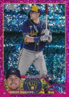 2023 Topps Chrome #170 Brice Turang Magenta Speckle Baseball Card