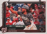 2025 Topps #181 James Wood Golden Mirror Variation Baseball Card
