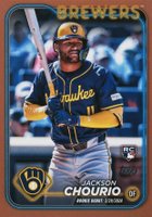 2024 Topps Update #US155 Jackson Chourio Gold Baseball Card