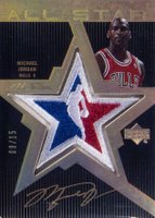 2007 Upper Deck Black All-Star Autographs #MJ Michael Jordan Gold Basketball Card