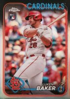 2024 Topps Chrome #132 Luken Baker Refractor Baseball Card