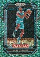2022 Panini Prizm Monopoly #12 Mark Williams Green Money Shimmer Basketball Card