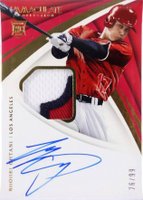 2018 Panini Immaculate #37 Shohei Ohtani Autograph Patch Baseball Card
