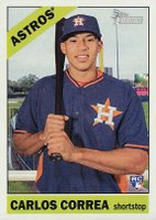 2015 Topps Heritage  #563 Carlos Correa Batting Pose Baseball Card