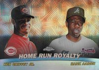 2001 Topps Chrome Combos #TC9 Hank Aaron/Ken Griffey Jr. Refractor Baseball Card