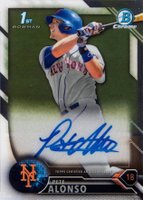 2016 Bowman Draft Chrome Draft Picks Autographs #CDAPA Pete Alonso Baseball Card