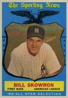 1959 Topps #554 Bill Skowron All-Star Baseball Card