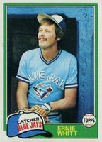 1981 Topps #407 Ernie Whitt Baseball Card