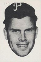 1955 All American Sports Club-Hand Cut #420 Robin Roberts Baseball Card