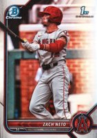 2022 Bowman Draft #BDC18 Zach Neto Chrome-Refractor Baseball Card
