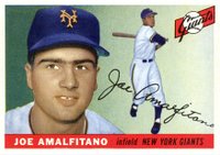 1955 Topps #144 Joe Amalfitano Baseball Card