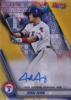 2019 Bowman's Best Best of 2019 Autographs #B19JJU Josh Jung Gold Refractor Baseball Card