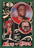 2022 Panini Illusions King of Cards #KC15 Jerry Rice Emerald Football Card