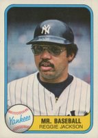 1981 Fleer #79 Reggie Jackson Portrait Baseball Card