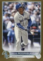 2022 Topps Update #US44 Julio Rodriguez Gold Baseball Card