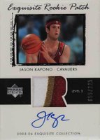 2003 Upper Deck Exquisite Collection #47 Jason Kapono Autograph Patch (225) Basketball Card