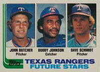 1982 Topps #418 Rangers Future Stars Baseball Card