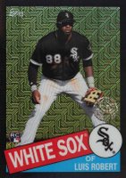 2020 Topps Silver Pack 1985 Chrome Promo #48 Luis Robert Series 2-Black Refractor Baseball Card