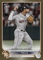 2022 Topps Update #US276 Jeremy Pena Gold Baseball Card