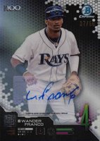 2019 Bowman Scouts' Top 100 Chrome #BTP4 Wander Franco Autograph Baseball Card