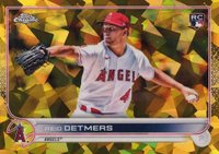 2022 Topps Chrome Sapphire Edition #201 Reid Detmers Gold Baseball Card