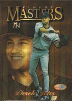 1997 Finest Embossed #166 Derek Jeter Die-Cut Refractor Baseball Card