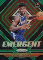 2018 Panini Prizm Emergent #1 DeAndre Ayton Green Prizm Basketball Card