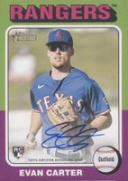 2024 Topps Heritage Mini Real One Autographs #ROAEC Evan Carter Baseball Card
