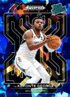 2022 Panini Prizm Draft Picks Rated Prospect #RPKEY Keyonte George Blue Ice Prizm Basketball Card