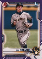 2021 Bowman Draft #BD172 Sal Frelick Purple Baseball Card