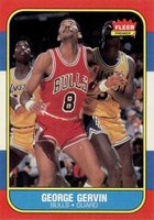 1986 Fleer #36 George Gervin Basketball Card
