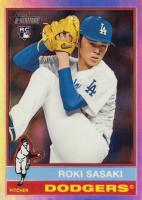 2025 Topps Heritage #224 Roki Sasaki Chrome-Refractor Baseball Card