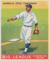 1933 Goudey World Wide Gum #22 Harold (Pie) Traynor Baseball Card