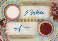 2022 Bowman University Inception Dual Autograph Relics #WB Anthony Black/Jordan Walsh Basketball Card