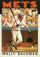 1986 Topps Tiffany #191 Wally Backman Baseball Card