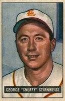 1951 Bowman #21 Snuffy Stirnweiss Baseball Card